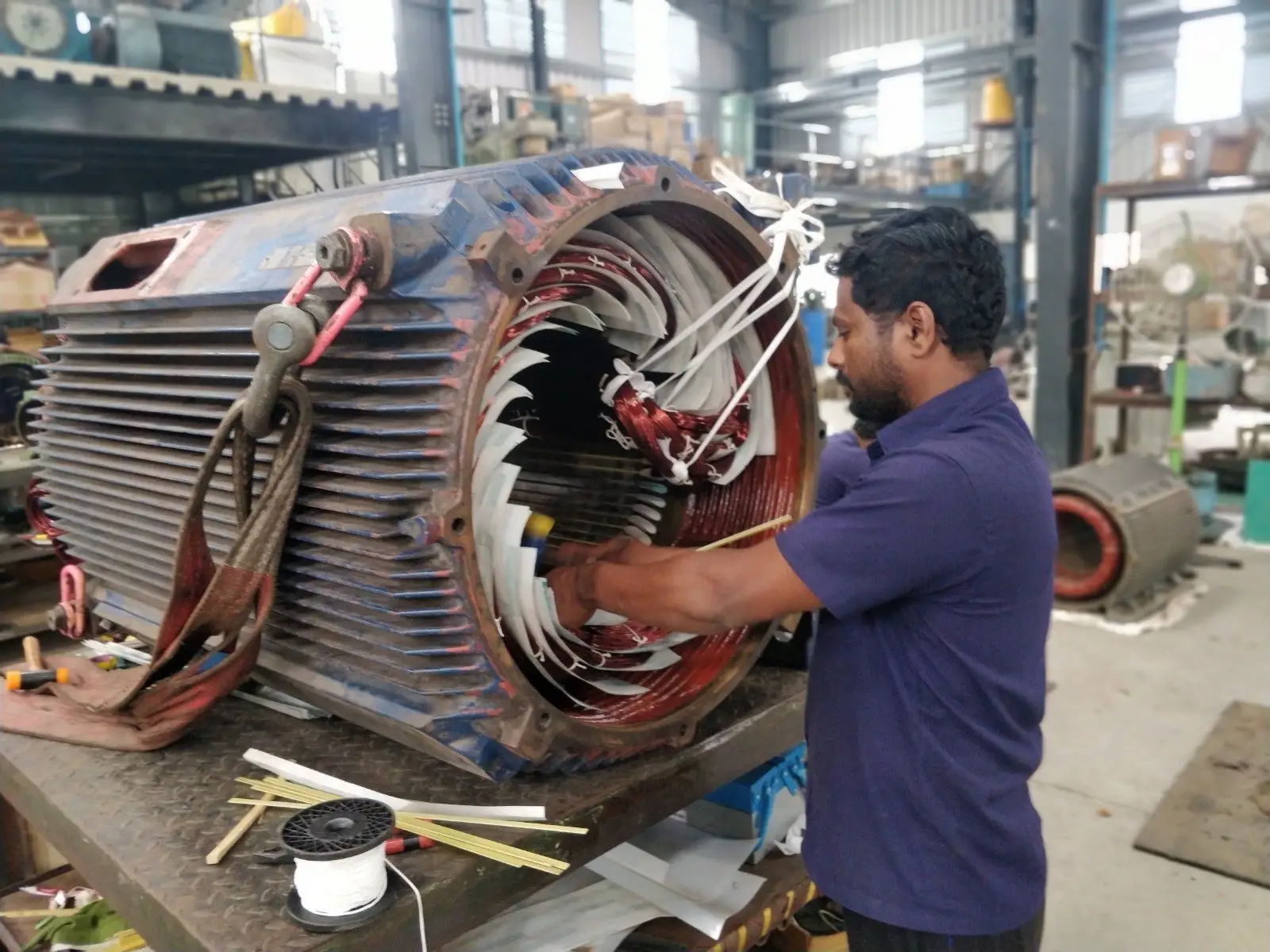 Quấn motor 3 pha công xuất lớn - Điện Cơ Trường Phát